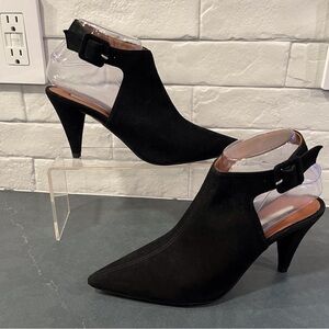NEW Topshop sz 6.5 Jest black suede pointy heels